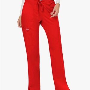 Cherokee workwear Red Drawstring Pants